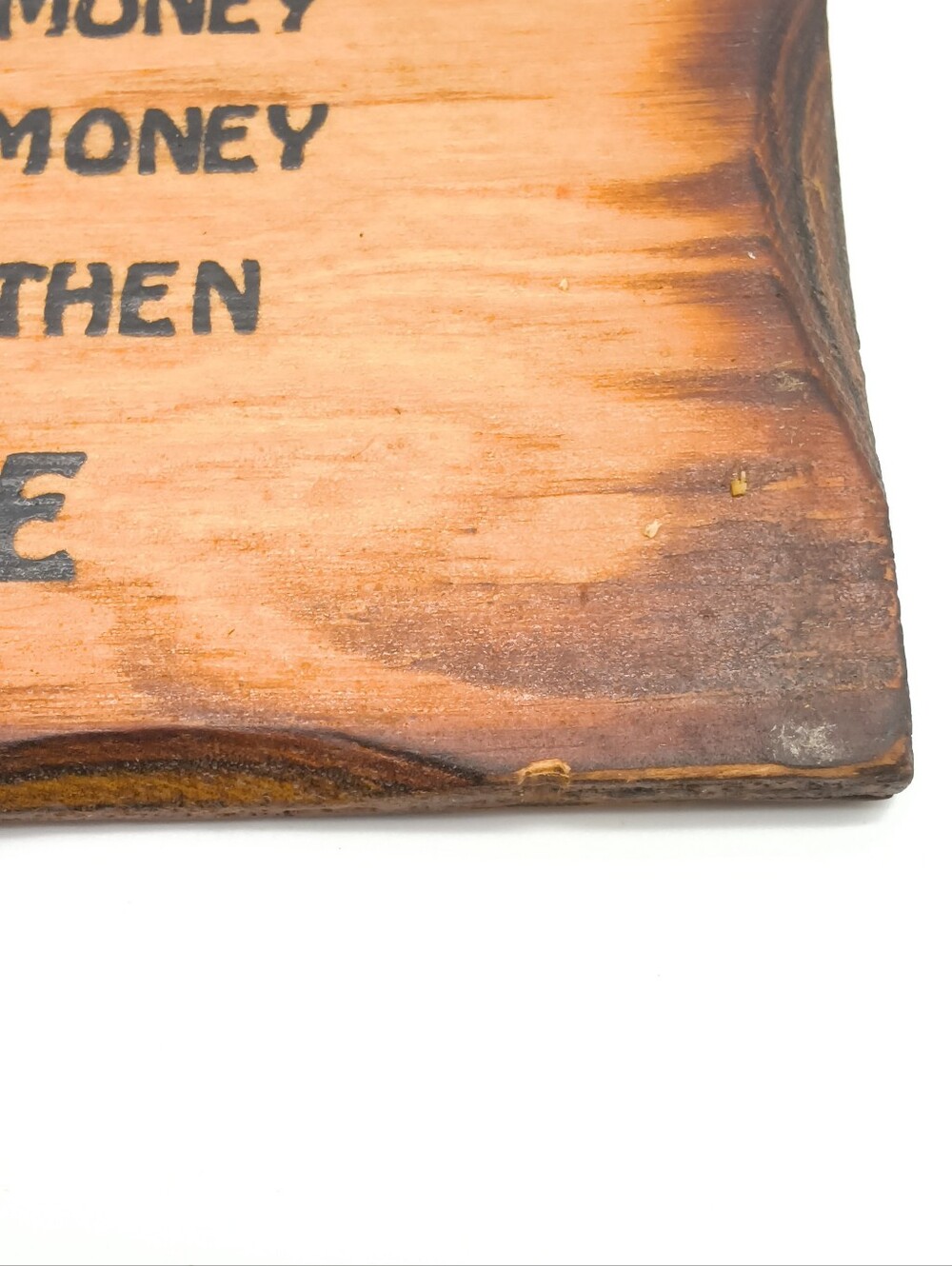 Vintage Novelty Wood Sign - "I Don't Ask For Much" Humorous Bar Decor - Picture 8 of 9